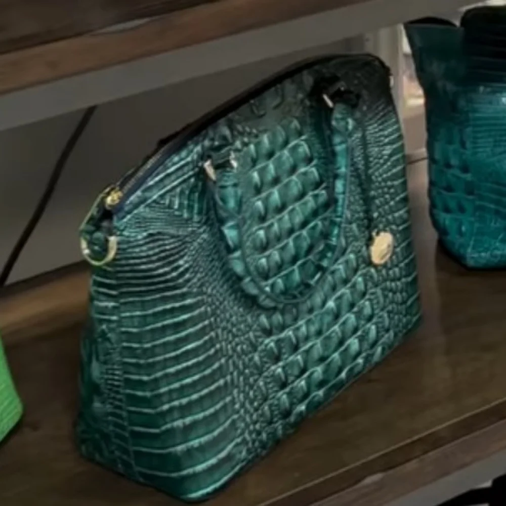 LIMITED EDITION BRAHMIN EMERALD MELBOURNE LARGE DUXBURY SATCHEL